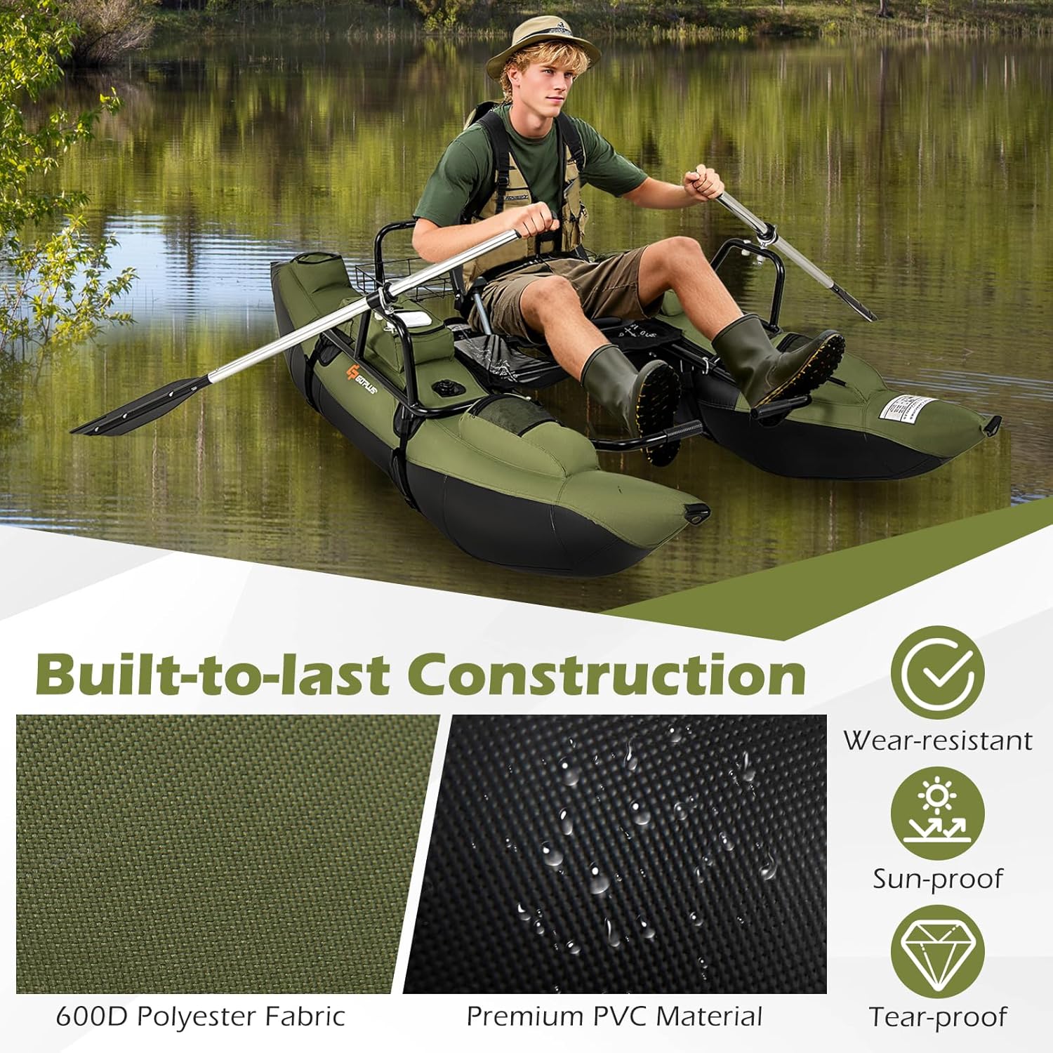 Belly Boat Gonfiabile per Adul - Fishing Boat Seat recensione e prezzo